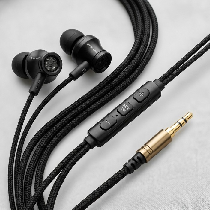 Retro Wired Earphones with Mic